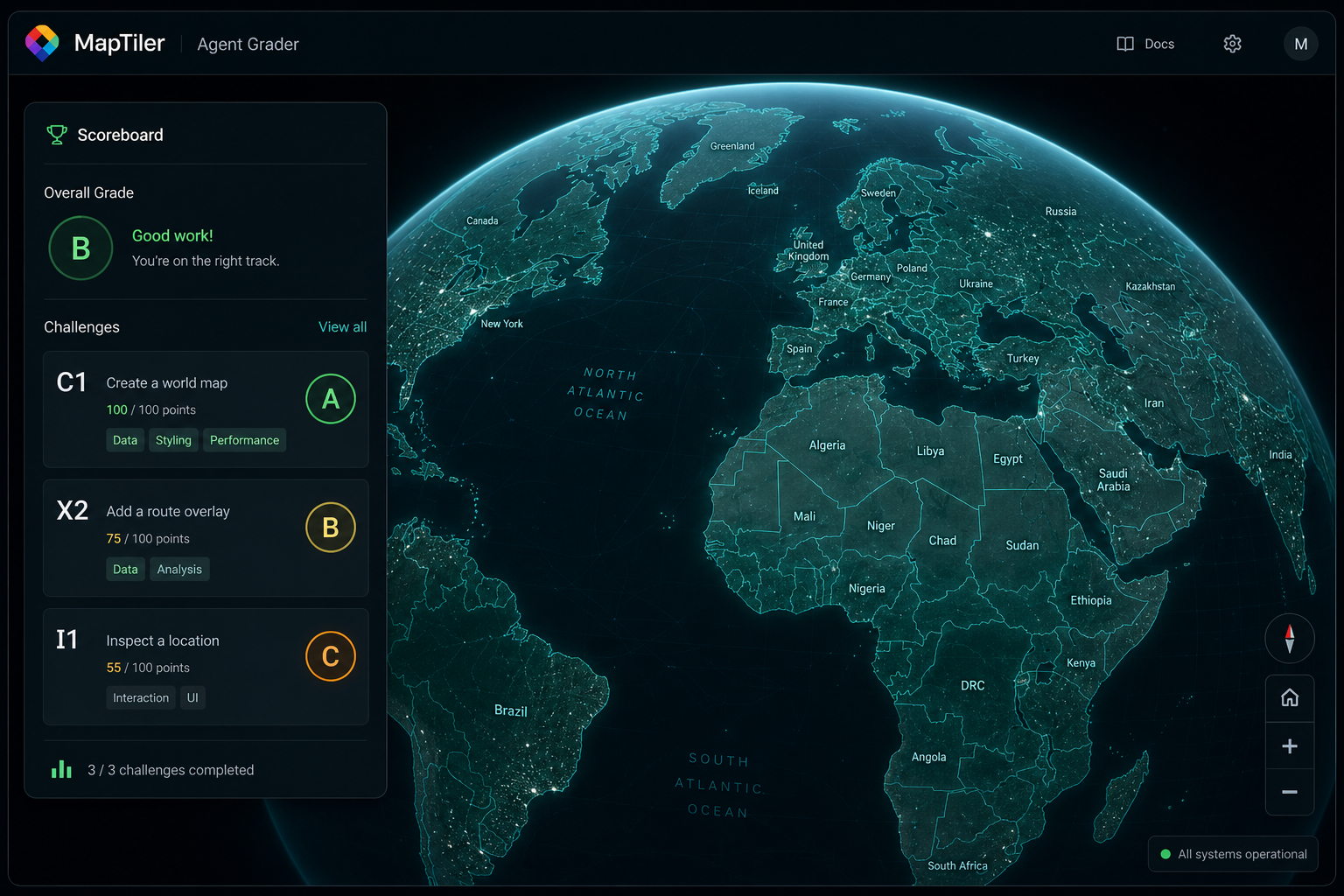 MapTiler Agent Grader